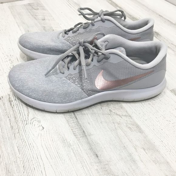nike flex contact rose gold gray